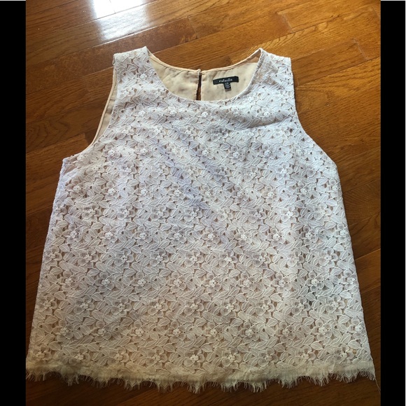 Rafaela Cream Lace Top, Size Large, NWT - Picture 1 of 1